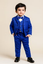৫ পিসের পার্টি ওয়্যার ( royel blue step blazer) - Image 3
